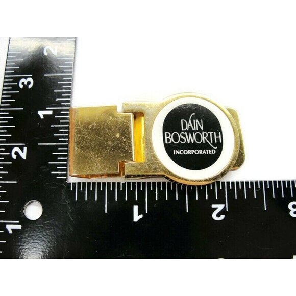 11-6-92 Vtg Money Clip "Dain Bosworth Incorporated" Advertising Gold Tone - Picture 5 of 5
